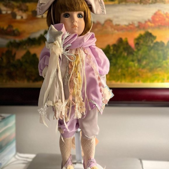 Schmid Doll House 1988 June Amos Grammer Porcelain Doll - Picture 1 of 5